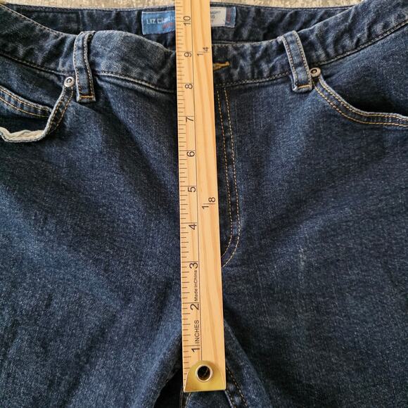Liz Claiborne Straight Leg Fit Blue Jeans Petite 6 Short - Picture 5 of 7